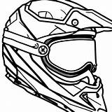 Dirt Bike Helmet Coloring Page · Creative Fabrica sketch template