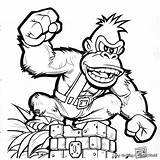 Donkey Kong Coloring Pages  Free & Printable sketch template