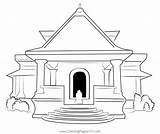 Hindu Temple Coloring Pages sketch template