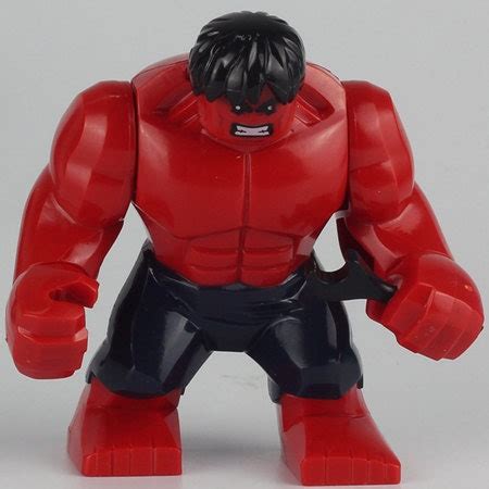 Hulk RED HULK Custom Minifigure 100% LEGO Compatible Marvel