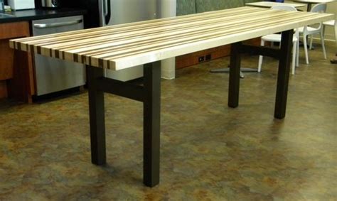Hand Crafted Maple And Walnut Breakroom Counter Height Table by North Texas Wood Works ...