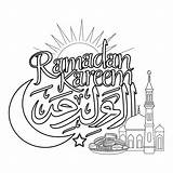 Ramadan coloring page Hand Drawn Islamic Mosque Outline Kids  sketch template