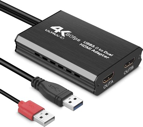 Amazon.com: USB 3.0 to HDMI Adapter 4K UHD,Displaylink Chip Dual 4K ...