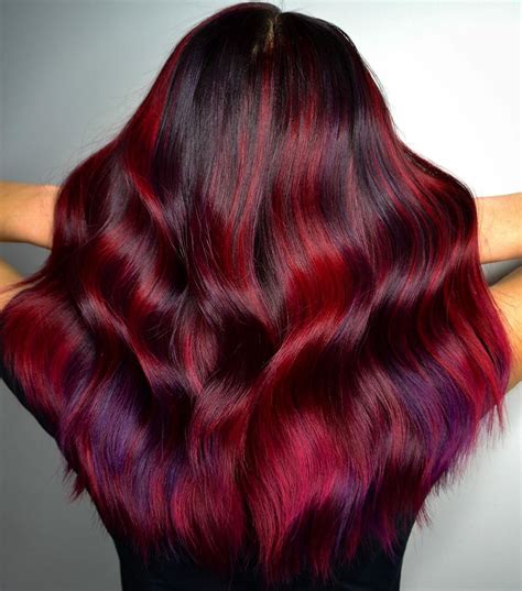 Dark Crimson Hair Color