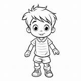 Premium Vector  Cute little boy coloring book For Children sketch template