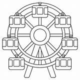 Ferris Wheel Emoji coloring Page  ColouringPages sketch template