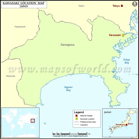 Where is Kawasaki | Location of Kawasaki in Japan Map