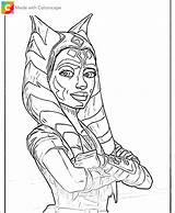 Coloring Ahsoka Step By  R/ahsokatano Home sketch template
