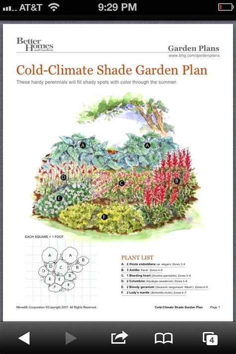 Shade garden plan - Modern Design 6 | Shade garden, Flower garden plans ...