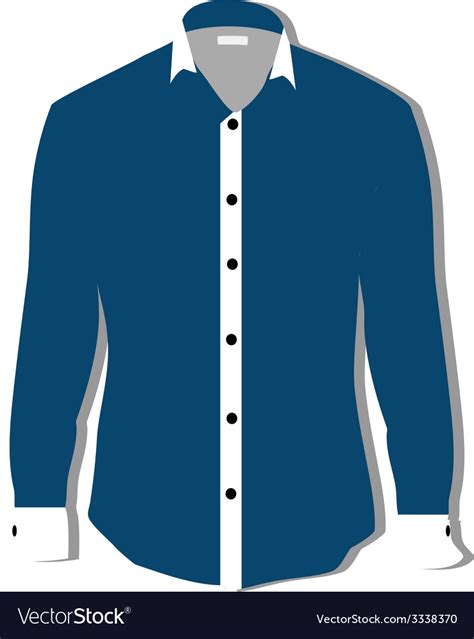 Blue shirt Royalty Free Vector Image - VectorStock