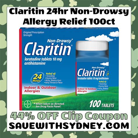 Claritin 24hr Non-Drowsy Allergy Relief 100ct $27.89 — Save with Sydney