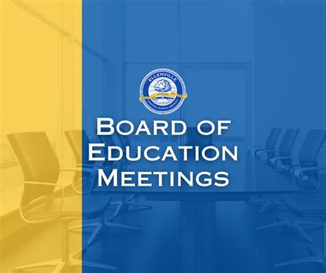 Upcoming Board of Education Meetings | Ellenville Elementary