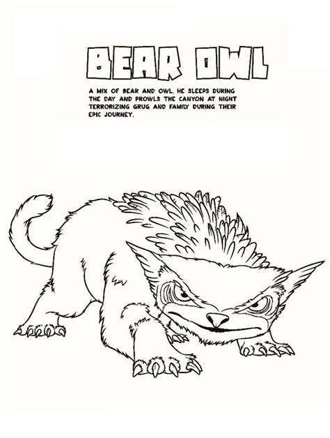 Eep Crood Coloring Page - Free Printable Coloring Pages for Kids