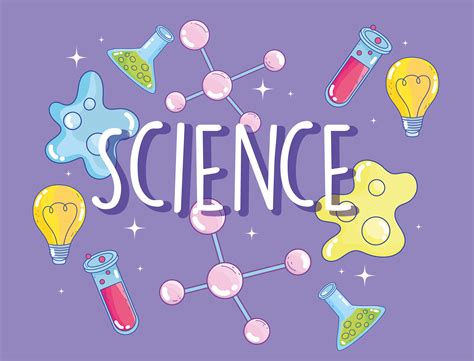 Cute science lettering and laboratory icons banner template 1249465 Vector Art at Vecteezy