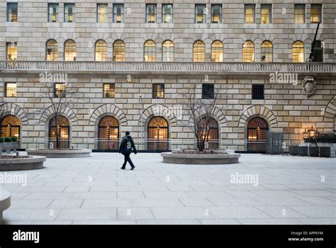 The Federal Reserve Bank of New York building on Liberty Street in ...