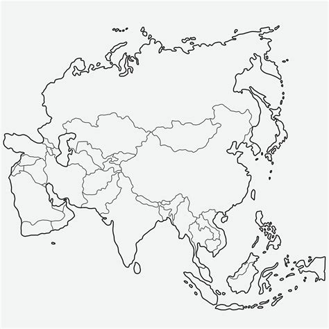 doodle freehand drawing of asia map. 5353665 Vector Art at Vecteezy