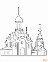 Cathedral Coloring Pages sketch template