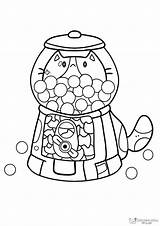 Gumball Machine Printable Coloring Pages sketch template