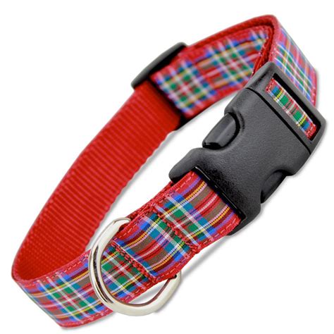 Scottish Plaid Dog Collar, Scottie Dog collar, Scottish Terrier Dog Collar