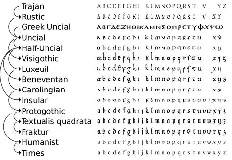 Evolution of Latin script : r/Alphanumerics