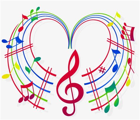 Music Notes Heart Clipart Stock Techflourish Collections - Wallmonkeys ...