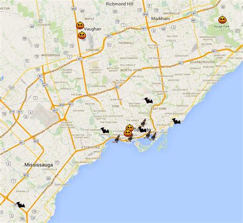 Interactive map: Halloween haunts the town | Humber News