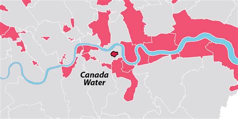 Canada Water London Map - Park Houston Map