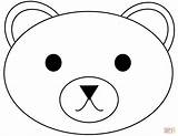 Teddy Bear Face Coloring Pages sketch template