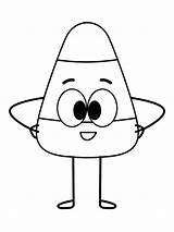 Candy Corn coloring Page  Free Printable sketch template