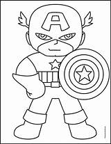 Captain America Cartoon Coloring Pages  Free Printable Templates sketch template