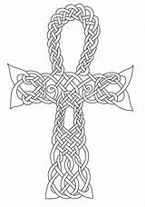 Celtic Knot Cross Coloring Pages sketch template