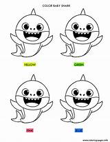 Baby Shark Color The Right Coloring Page Printable sketch template