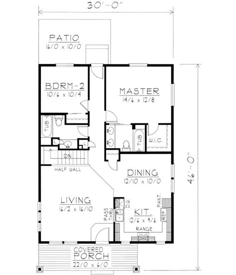 1200 Square Foot House Plans 2 Bedroom 2 Bath ~ Plan Plans 1200 Sq Ft ...