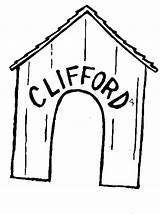 Online coloring Pages Coloring Page Booth Clifford Dog And Kennel  sketch template