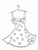 Summer Dress Coloring Page sketch template