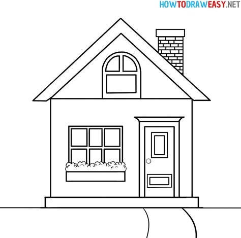 How to Draw an Easy House #House #HousePencilSketch #HouseArt #HouseDrawing #HouseDrawingEasy # ...