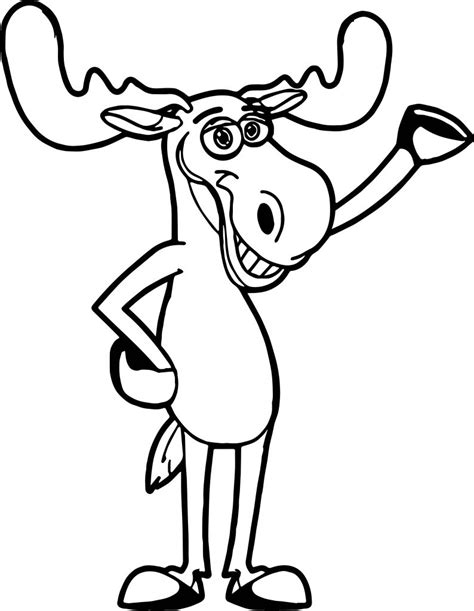 Moose On Calves Alaska And Maine Coloring Page | Wecoloringpage.com