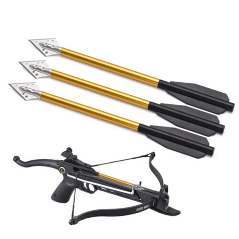 3pcs Crossbow Bolts Arrows 6.5" Pistol Hunting Arrow for Mini Crossbow 50-80lb | eBay