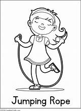 Physical Activity Coloring Pages sketch template