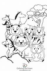 Preeschool Animals Coloring Page FREE 2025  And Learn sketch template