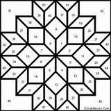 Star Quilt Coloring Page Pages sketch template
