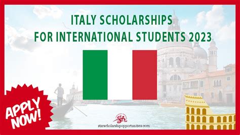 Italy Scholarships for International Students 2023