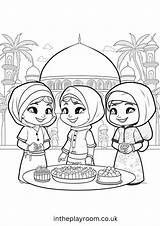 Islamic Coloring Pages For Muslim Kids  In The Playroom sketch template