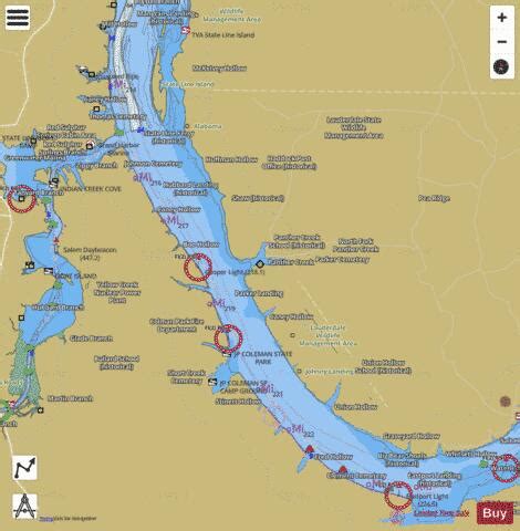 Tennessee River section 11_522_811 Fishing Map | Nautical Charts App