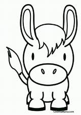 Colorear Burrito de Frente Animales Domésticos dibujo Para  sketch template
