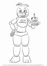 Learn How To Draw Toy Chica From Five Nights At Freddys  sketch template