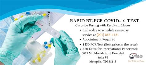 Rapid COVID-19 PCR Testing in Memphis | Results in 1 hour