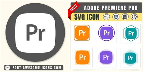 Adobe Premiere Pro Icon SVG Code — Download Path / HTML