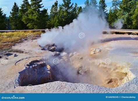 Yellowstone Sulfur Mud Pot Stock Photo - Image: 64696545