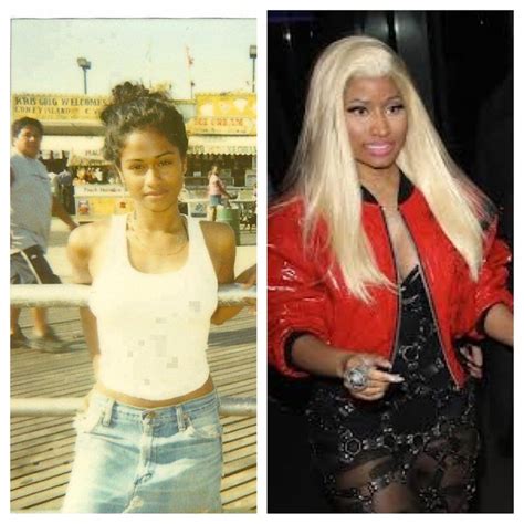 Woah... Nicki Minaj before and after. She used to be gorgeous, why'd she change? | Nicki manaj ...